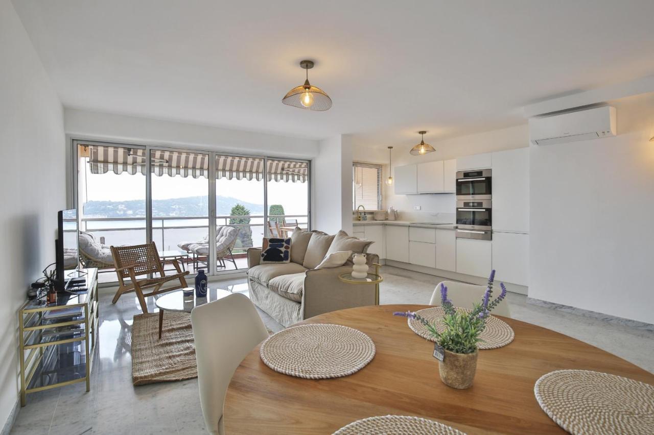 Sublime Appartement Vue Mer. Parking/Piscine/Clim Вільфранш-сюр-Мер Екстер'єр фото