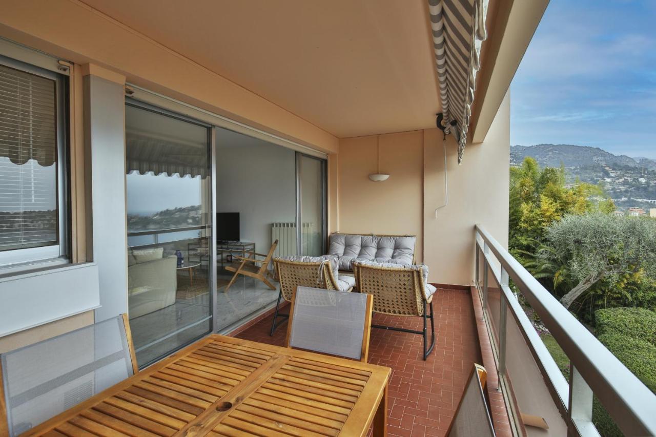 Sublime Appartement Vue Mer. Parking/Piscine/Clim Вільфранш-сюр-Мер Екстер'єр фото